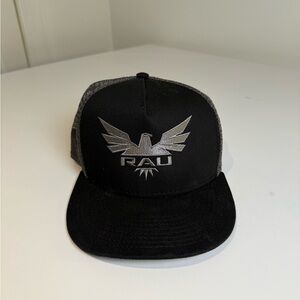 Rau OTTO Black and Gray Snapback Hat